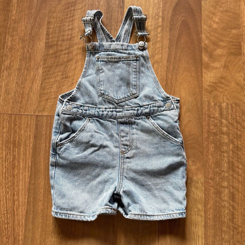 ZARA kids sunshine denim overalls
